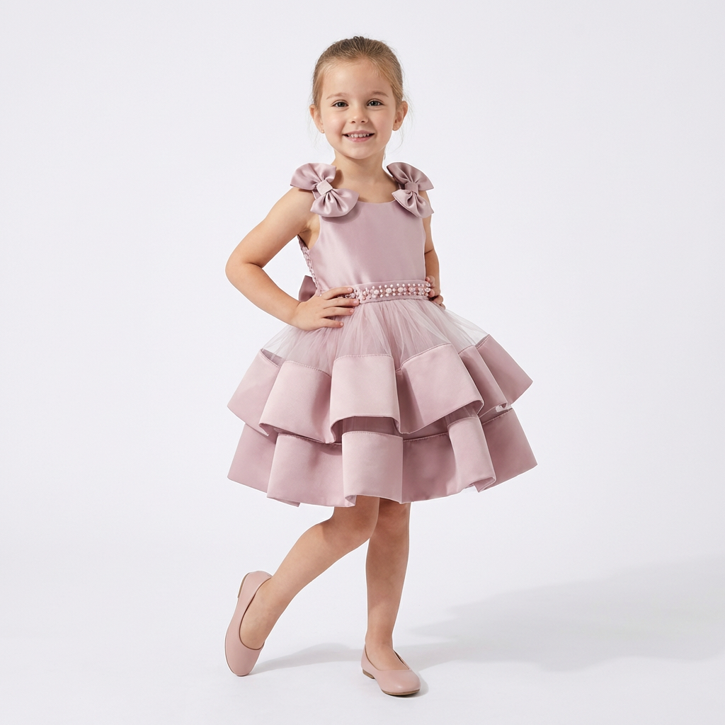 Blushing Meadow Girls Short Dress