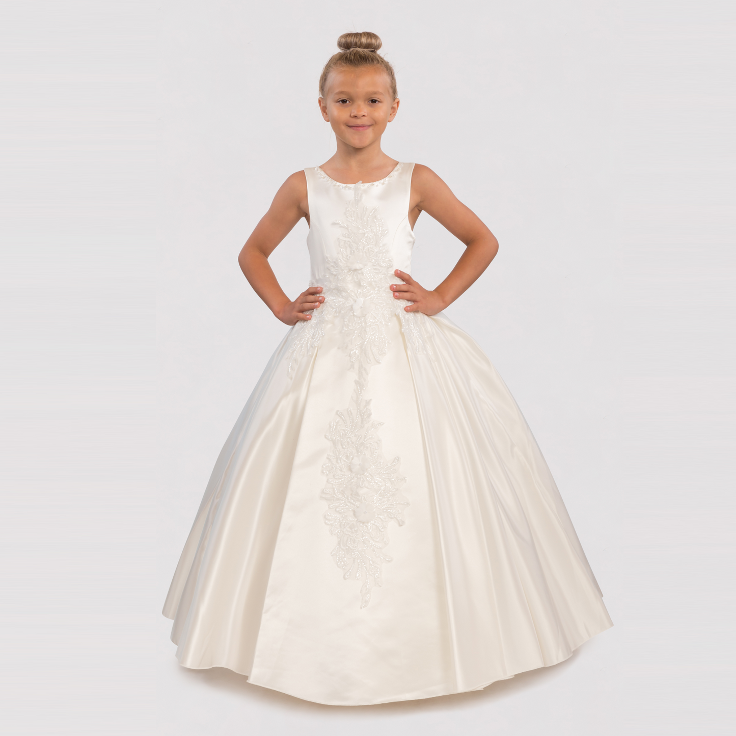 Satin Simone Girls Formal Dress