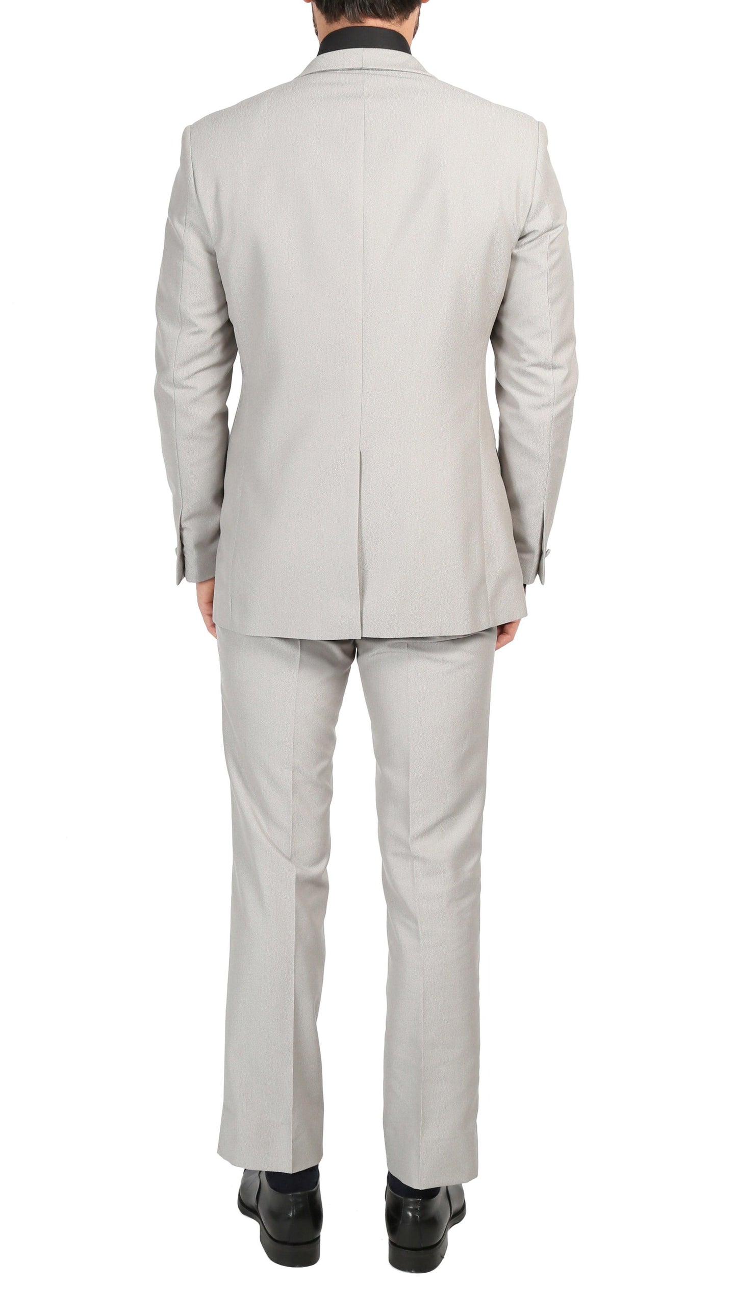 Ferrecci Men's Daxson Grey Slim Fit Shawl Collar 3pc Tuxedo